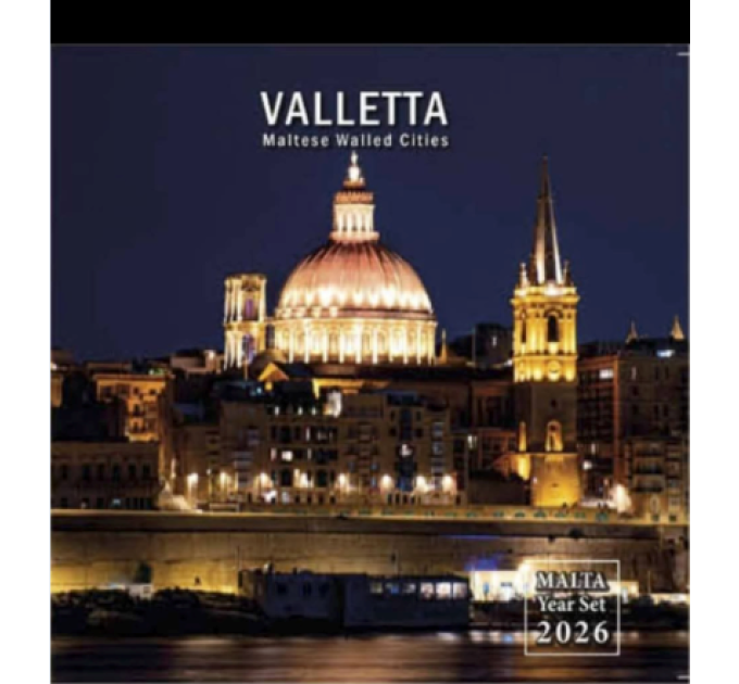 Malta euro set BU 2026 - Maltese Walled Cities - Valletta for 37.00 € ✅