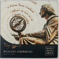 Malta conjunto de euros BU 2023 - Nicolás Copérnico