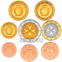 Malta Conjunto de euros UNC 2012