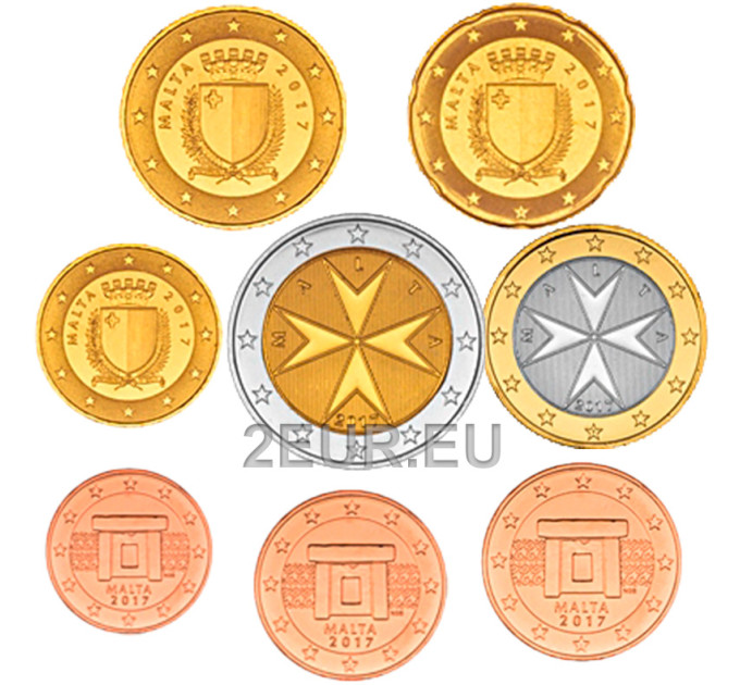 Malta Conjunto de euros UNC 2012 por 20.50 € ✅