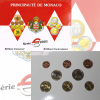Monaco BU set 2001 - Euro coin set
