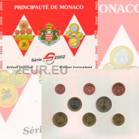Monaco BU set 2002 - Euro coin set