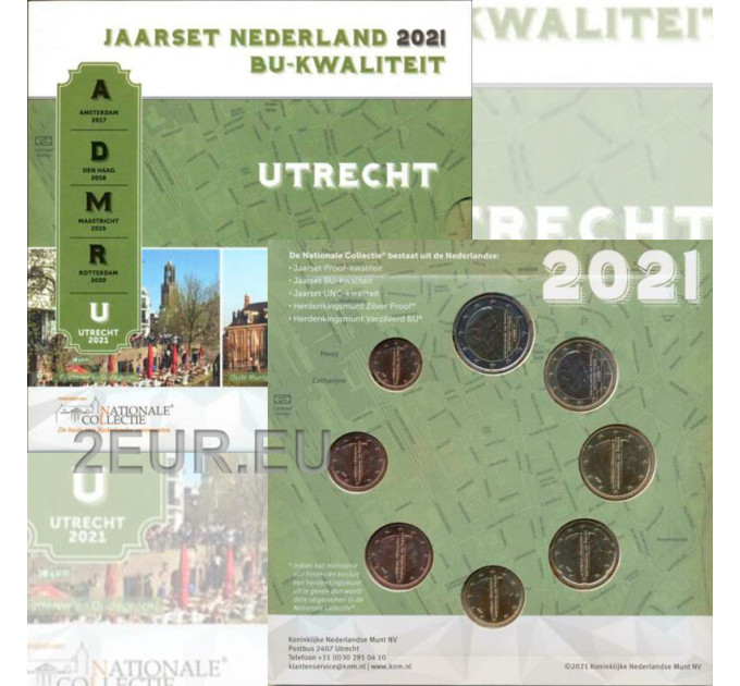 Países Bajos Serie de euros BU 2021 - Utrecht por 29.00 € ✅