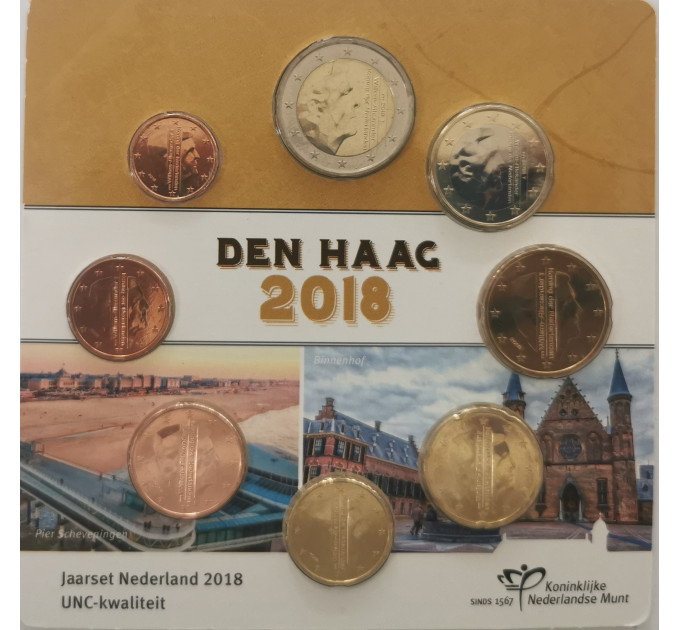 Países Bajos Juego de monedas de euro UNC 2018 por 17.00 € ✅