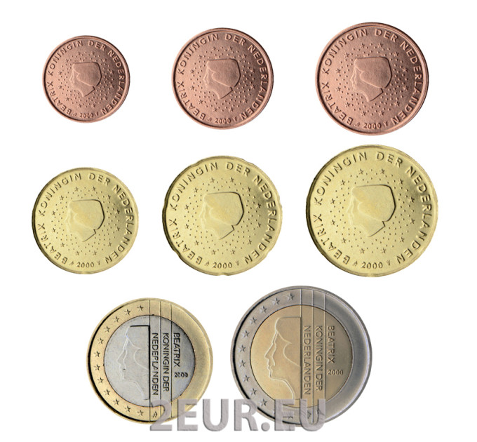 Países Bajos Juego de monedas de euro UNC 2000 por 11.50 € ✅