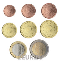 Países Bajos Juego de monedas de euro UNC 2002