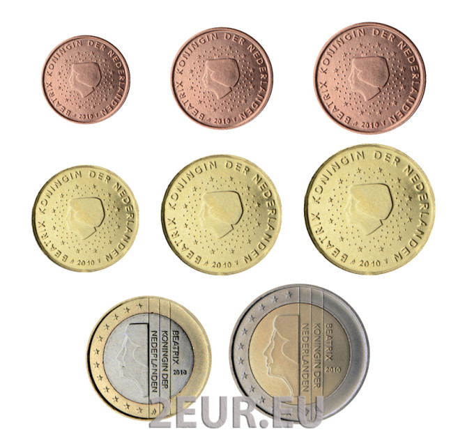 Países Bajos Juego de monedas de euro UNC 2010 por 12.50 € ✅