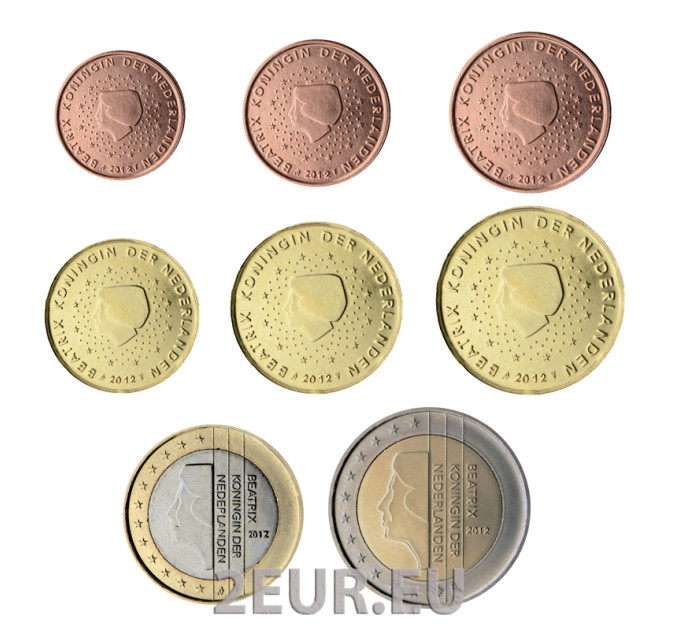 Países Bajos Juego de monedas de euro UNC 2012 por 11.50 € ✅