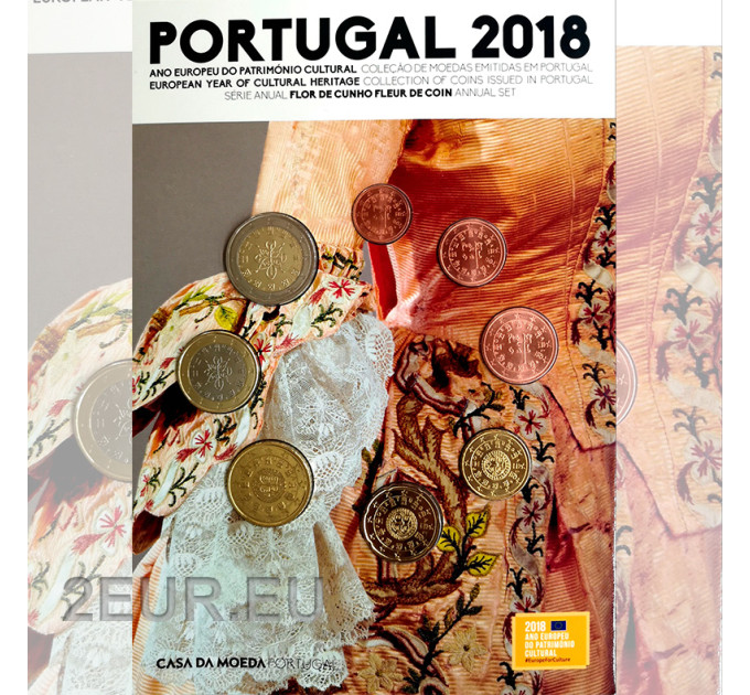 Portugal 2018 - Conjunto de euros FDC por 31.00 € ✅