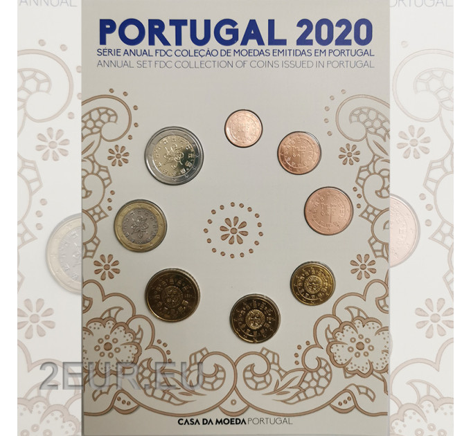 Portugal 2020 - Euro set FDC for 23.00 € ✅