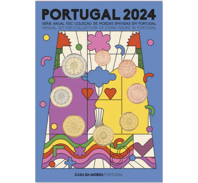 Portugal Euro set FDC 2024 for 37.50 € ✅