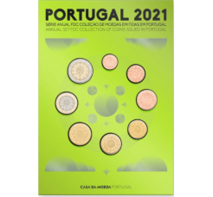 Portugal 2021 - Conjunto de euros FDC por 23.00 € ✅