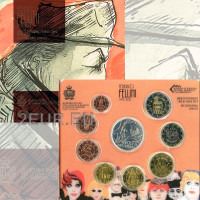 San Marino Conjunto de euros BU + Moneda de plata de 5 euros 2013