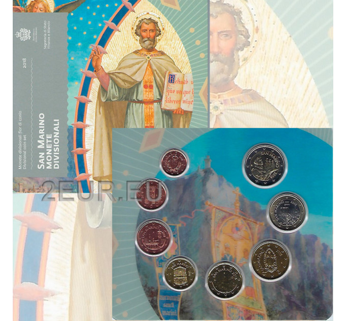 San Marino Conjunto de euros BU 2018 por 40.00 € ✅