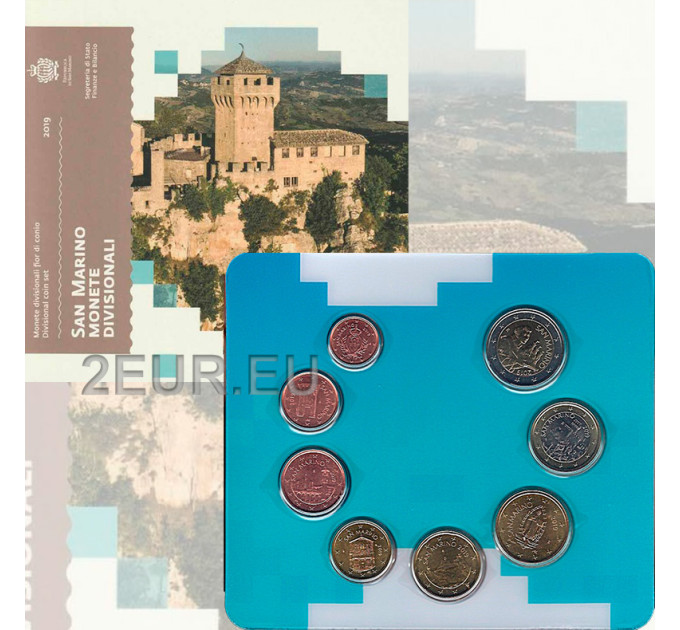 San Marino Conjunto de euros BU 2019 por 35.00 € ✅