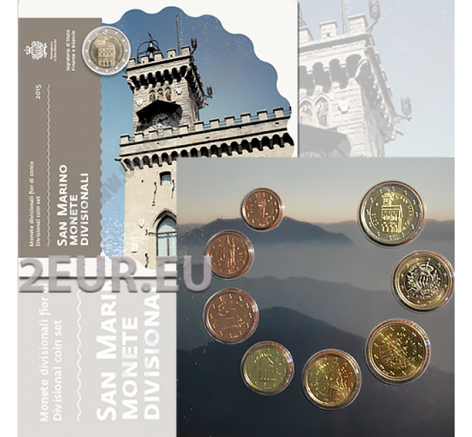 San Marino Conjunto de euros BU 2015 por 35.00 € ✅