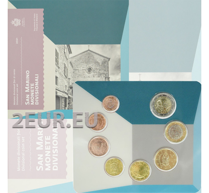 San Marino Conjunto de euros BU 2021 por 33.00 € ✅