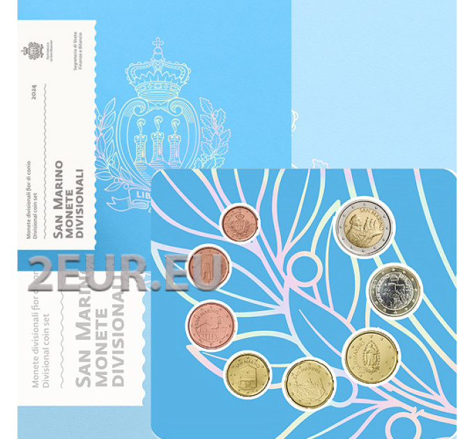 San Marino Conjunto de euros BU 2024 por 33.00 € ✅