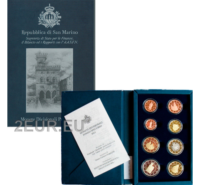 San Marino Conjunto de euros proof 2011 por 130.00 € ✅