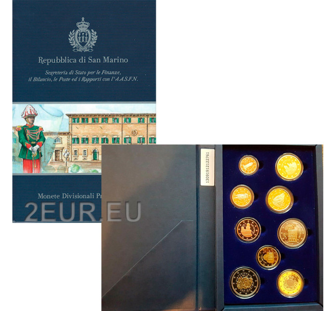San Marino Conjunto de euros proof 2013 por 140.00 € ✅