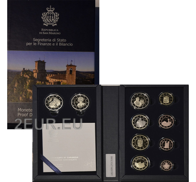 San Marino Conjunto de euros proof 2018 por 270.00 € ✅