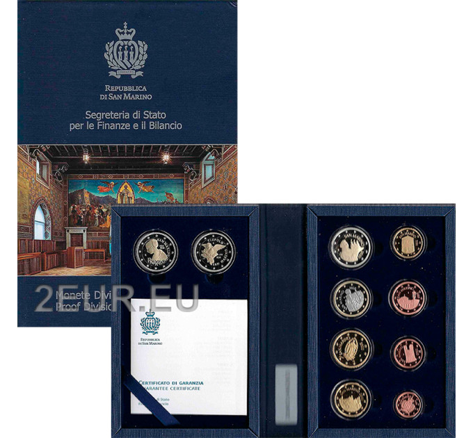 San Marino Euro set proof 2020 for 200.00 € ✅