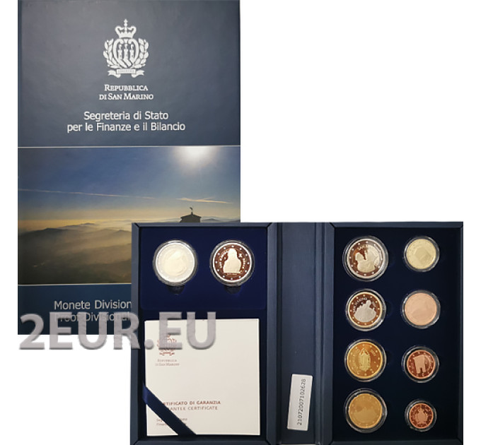 San Marino Euro set proof 2021 for 190.00 € ✅