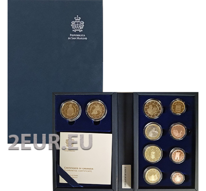 San Marino Conjunto de euros proof 2023 por 190.00 € ✅