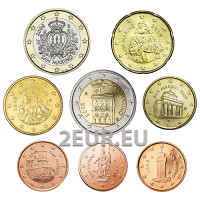 San Marino Conjunto de euros UNC 2009