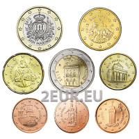 San Marino Euro set UNC 2012 San Marino Euro set UNC 2012