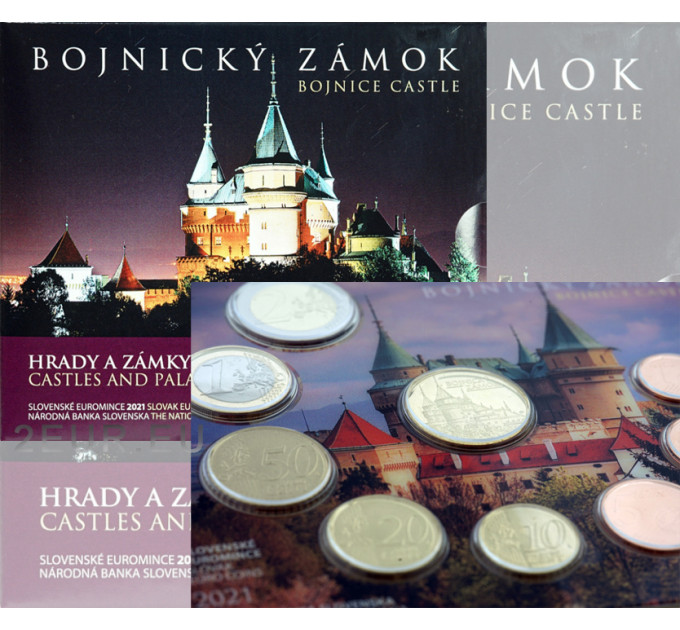 Slovakia Euro coin set BU 2021 - Bojnice castle for 25.00 € ✅