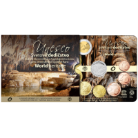 Eslovaquia Serie de monedas de euro BU 2017 - La UNESCO en Eslovaquia: Cuevas del Karst eslovaco
