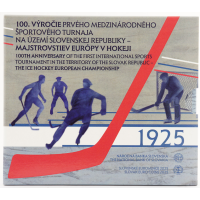 Eslovaquia Serie de monedas de euro BU 2025 - Campeonato Europeo de Hockey sobre Hielo