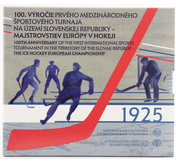 Eslovaquia Serie de monedas de euro BU 2025 - Campeonato Europeo de Hockey sobre Hielo por 29.50 € ✅