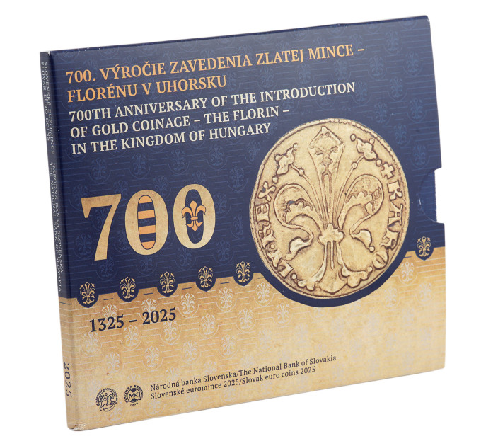 Eslovaquia Serie de monedas de euro BU 2025 - 700 aniversario de la introducción de la moneda de oro: el florín por 26.50 € ✅