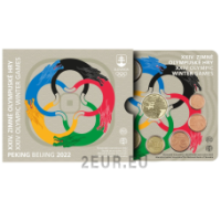 Eslovaquia Serie de monedas de euro BU 2022 - Juegos Olímpicos de Invierno - Beijing 2022