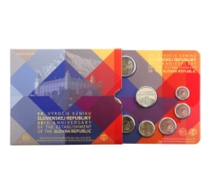 Slovakia Euro coin set BU 2023 - 30th Anniversary of the Slovak Republic for 29.50 € ✅
