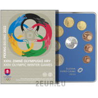 Eslovaquia Conjunto de euros proof 2022 - Juegos Olímpicos de Invierno - Beijing 2022