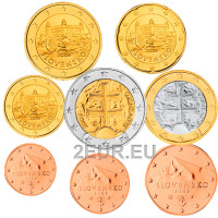 Eslovaquia Conjunto de euros UNC 2009