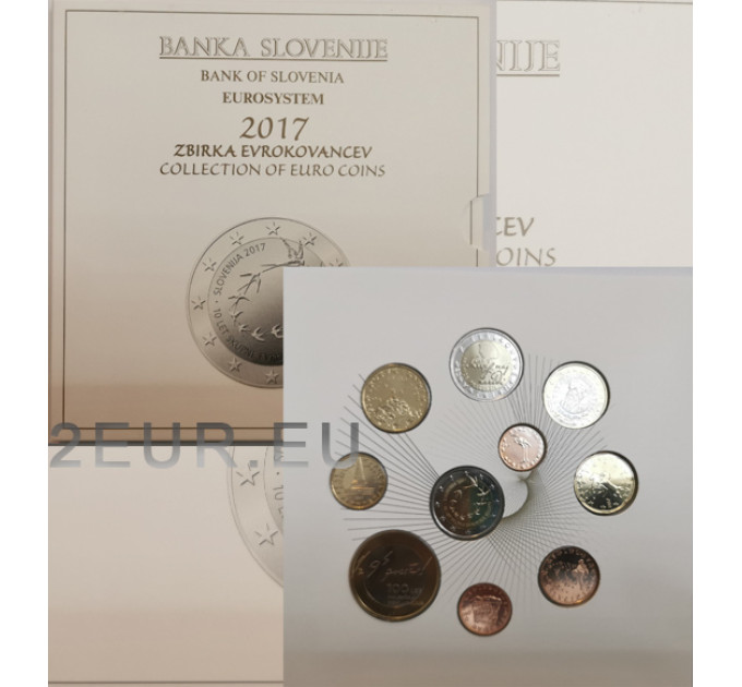 Eslovenia Conjunto de euros BU 2017 por 39.00 € ✅