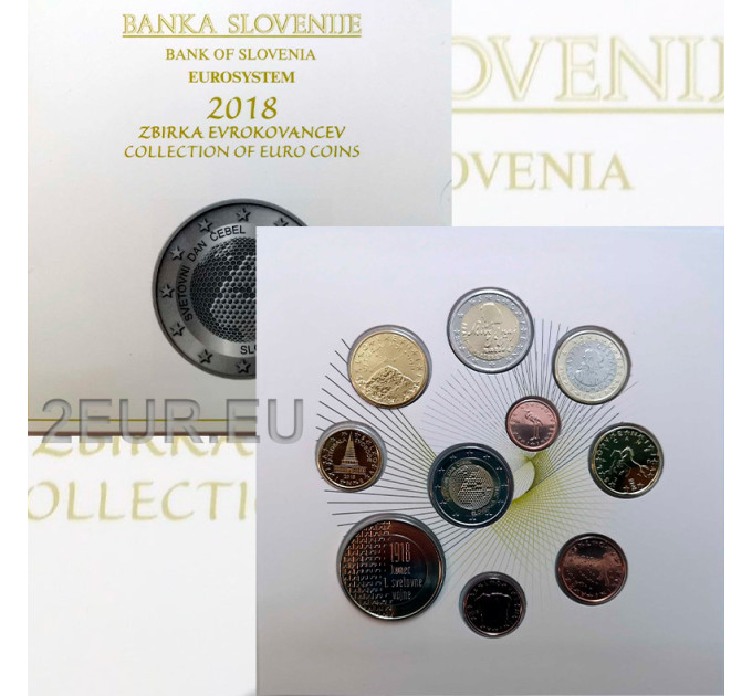 Eslovenia Conjunto de euros BU 2018 por 35.00 € ✅