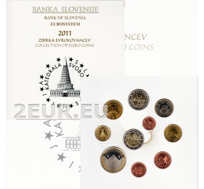 Eslovenia Conjunto de euros BU 2011 por 69.00 € ✅