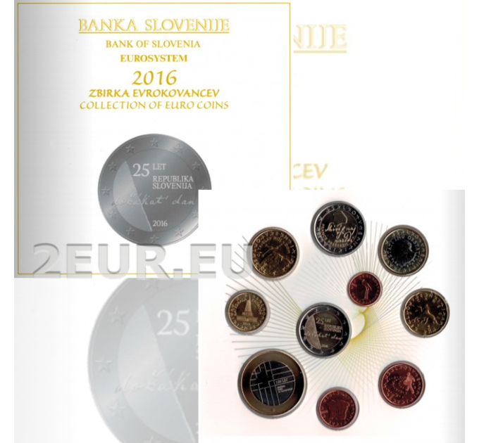 Eslovenia Conjunto de euros BU 2016 por 36.00 € ✅