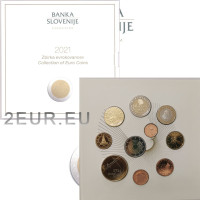 Slovenia Euro set proof 2021 Slovenia Euro set proof 2021