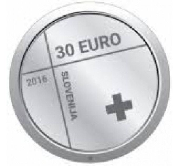 Eslovenia 30 euros plata proof 2016 – Punase Risti 150. aastapäev Sloveenias por 53.00 € ✅