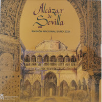 Spain Euro set BU 2024 - UNESCO World Heritage Site - Alcázar de Sevilla