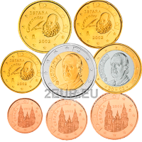 España Conjunto de euros UNC 2002