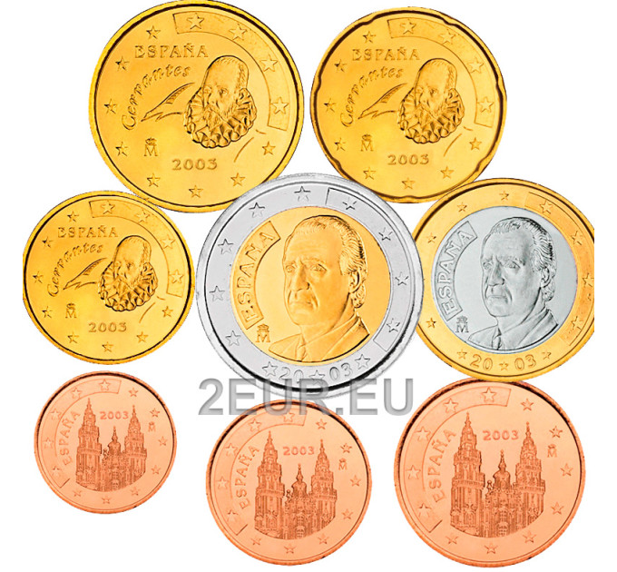 España Conjunto de euros UNC 2003 por 9.00 € ✅