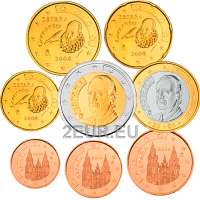 España Conjunto de euros UNC 2004