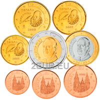 Spain Euro set UNC 2005